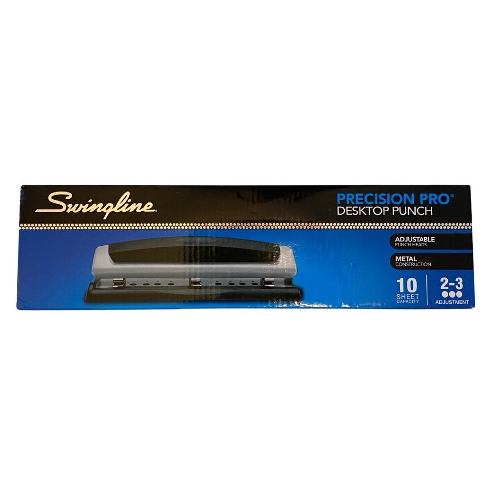 SWINGLINE Precision Pro Desktop Hole Punch (10 Sheet Capacity) Office Supplies